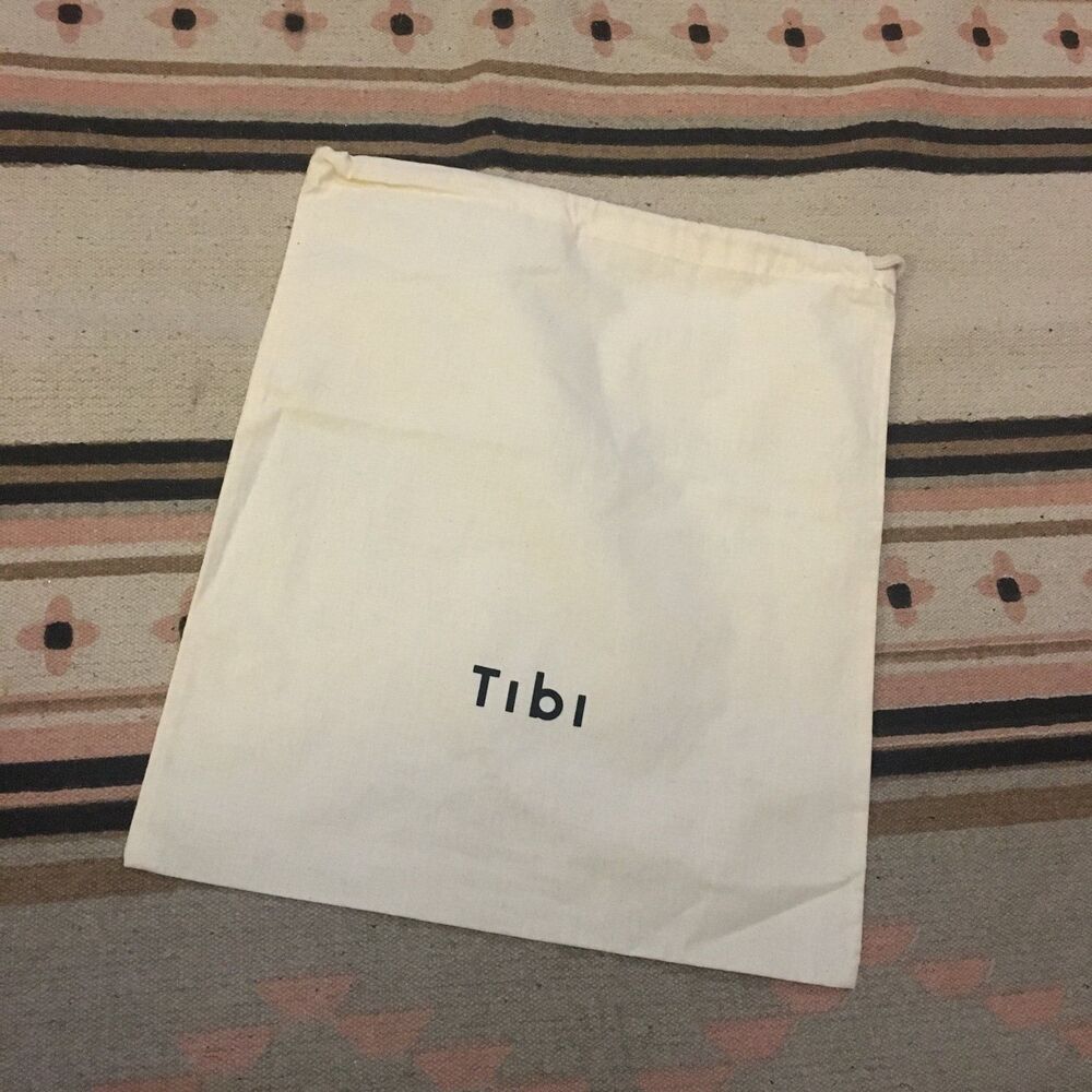 Tibi cream drawstring Dustbag 11” x 13” Garment bag New - never used